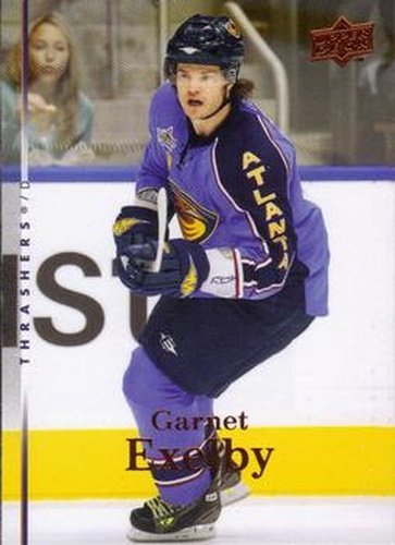 #421 Garnet Exelby - Atlanta Thrashers - 2007-08 Upper Deck Hockey