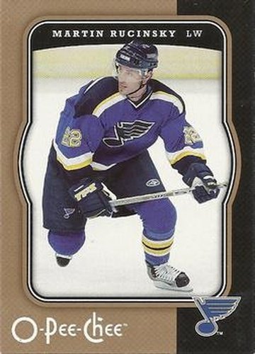#421 Martin Rucinsky - St. Louis Blues - 2007-08 O-Pee-Chee Hockey