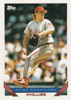 #421 Curt Schilling - Philadelphia Phillies - 1993 Topps Baseball