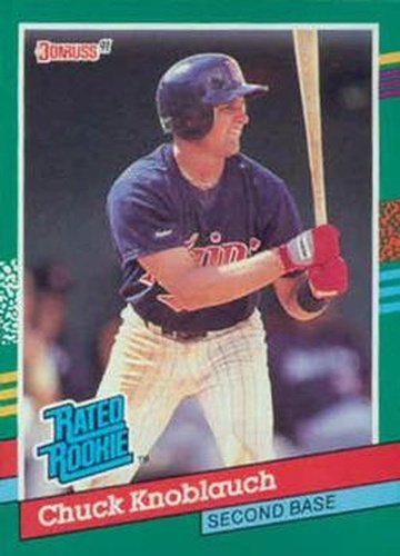#421 Chuck Knoblauch - Minnesota Twins - 1991 Donruss Baseball