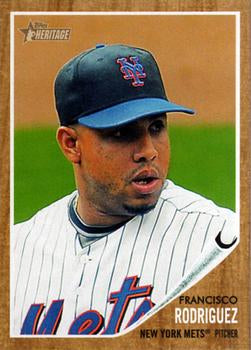 #421 Francisco Rodriguez - New York Mets - 2011 Topps Heritage Baseball