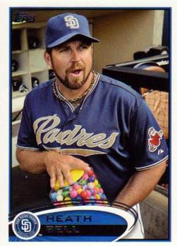 #421 Heath Bell - Miami Marlins - 2012 Topps Baseball