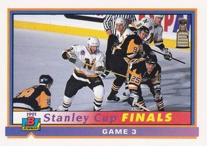 #421 Stanley Cup Finals Game 3 - Minnesota North Stars / Pittsburgh Penguins - 1991-92 Bowman Hockey