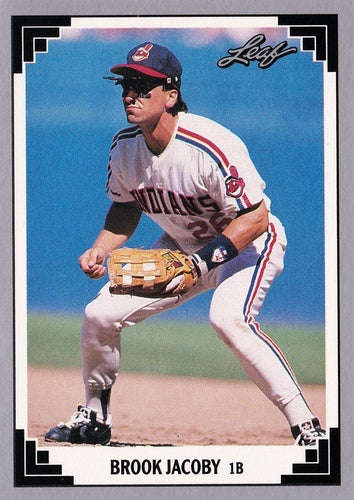 #421 Brook Jacoby - Cleveland Indians - 1991 Leaf Baseball