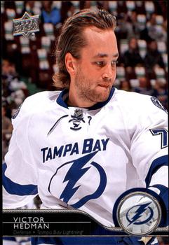 #421 Victor Hedman - Tampa Bay Lightning - 2014-15 Upper Deck Hockey