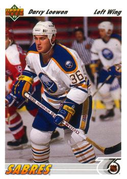 #421 Darcy Loewen - Buffalo Sabres - 1991-92 Upper Deck Hockey
