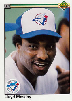 #421 Lloyd Moseby - Toronto Blue Jays - 1990 Upper Deck Baseball