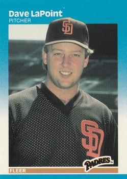 #421 Dave LaPoint - San Diego Padres - 1987 Fleer Baseball