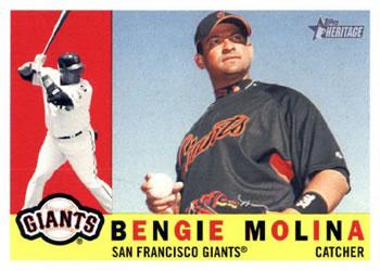 #421 Bengie Molina - San Francisco Giants - 2009 Topps Heritage Baseball