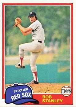 #421 Bob Stanley - Boston Red Sox - 1981 Topps Baseball