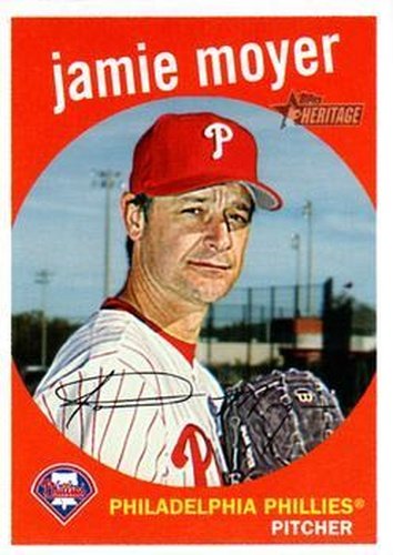 #421 Jamie Moyer - Philadelphia Phillies - 2008 Topps Heritage Baseball