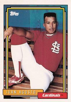 #421 Juan Agosto - St. Louis Cardinals - 1992 Topps Baseball