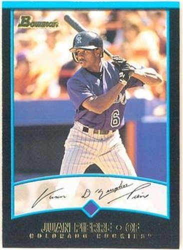 #421 Juan Pierre - Colorado Rockies - 2001 Bowman Baseball
