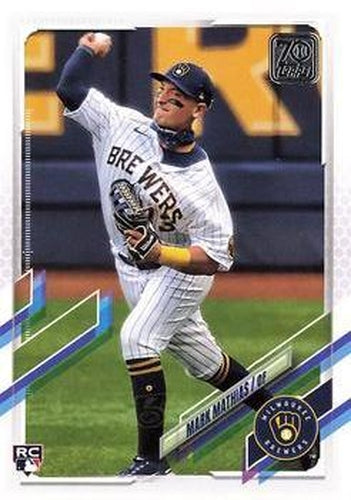 #421 Mark Mathias - Milwaukee Brewers - 2021 Topps Baseball