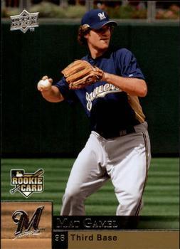 #421 Mat Gamel - Milwaukee Brewers - 2009 Upper Deck Baseball