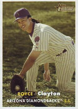 #421 Royce Clayton - Arizona Diamondbacks - 2006 Topps Heritage Baseball