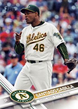 #421 Santiago Casilla - Oakland Athletics - 2017 Topps Baseball