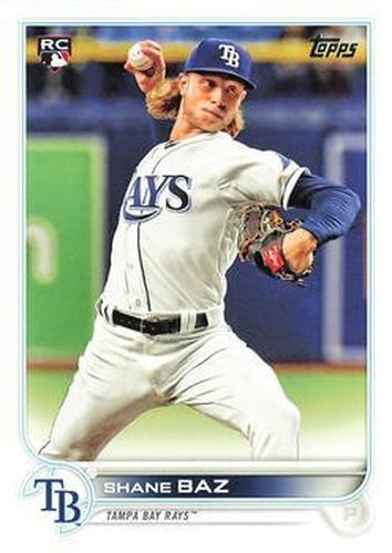 #421 Shane Baz - Tampa Bay Rays - 2022 Topps Baseball