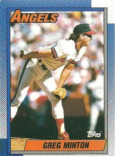 #421 Greg Minton - California Angels - 1990 O-Pee-Chee Baseball