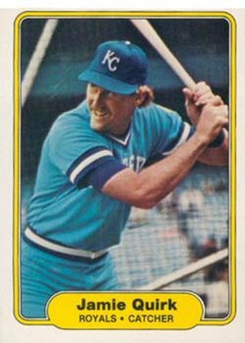 #421 Jamie Quirk - Kansas City Royals - 1982 Fleer Baseball