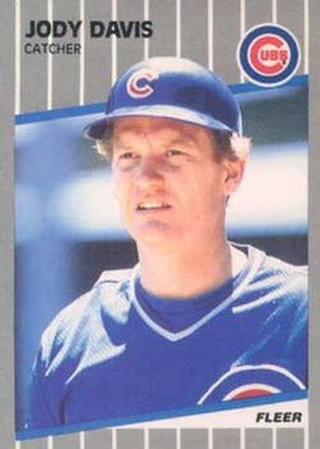 #421 Jody Davis - Chicago Cubs - 1989 Fleer Baseball
