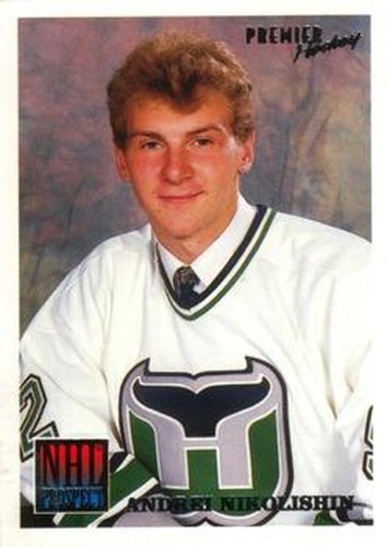 #421 Andrei Nikolishin - Hartford Whalers - 1994-95 O-Pee-Chee Premier Hockey