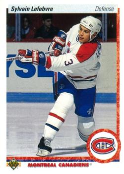 #421 Sylvain Lefebvre - Montreal Canadiens - 1990-91 Upper Deck Hockey