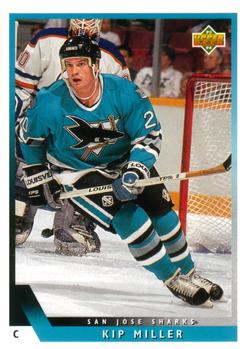 #421 Kip Miller - San Jose Sharks - 1993-94 Upper Deck Hockey