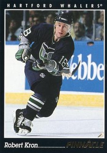 #421 Robert Kron - Hartford Whalers - 1993-94 Pinnacle Hockey