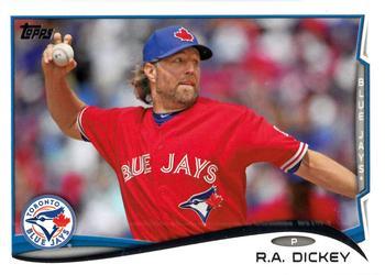 #421a R.A. Dickey - Toronto Blue Jays - 2014 Topps Baseball