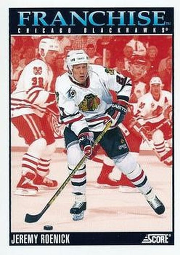 #422 Jeremy Roenick - Chicago Blackhawks - 1992-93 Score USA Hockey