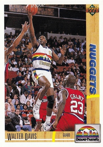 #422 Walter Davis - Denver Nuggets - 1991-92 Upper Deck Basketball