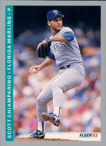 #422 Scott Chiamparino - Florida Marlins - 1993 Fleer Baseball