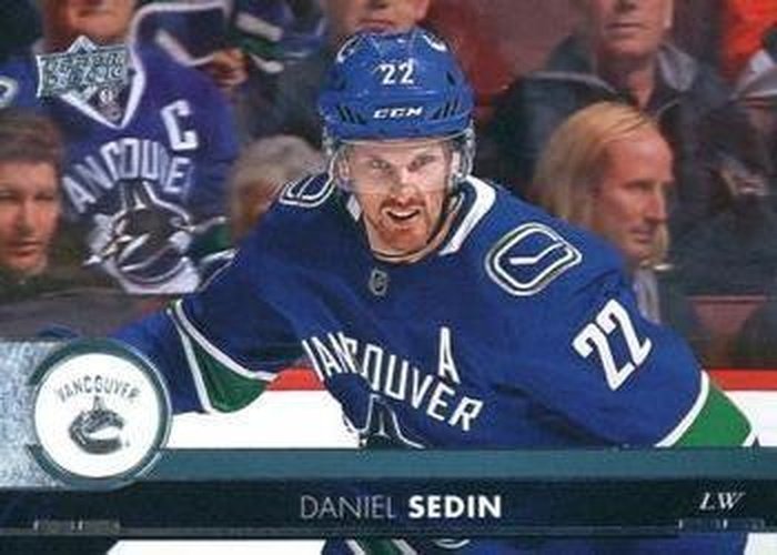 #422 Daniel Sedin - Vancouver Canucks - 2017-18 Upper Deck Hockey