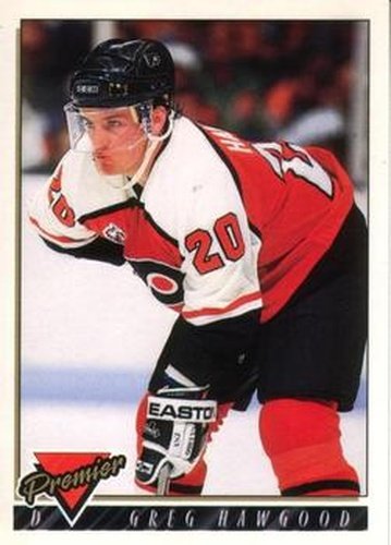 #422 Greg Hawgood - Philadelphia Flyers - 1993-94 O-Pee-Chee Premier Hockey
