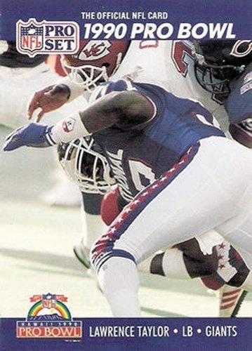 #422 Lawrence Taylor - New York Giants - 1990 Pro Set Football