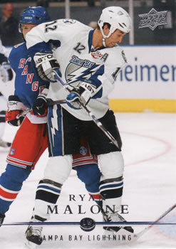 #422 Ryan Malone - Tampa Bay Lightning - 2008-09 Upper Deck Hockey