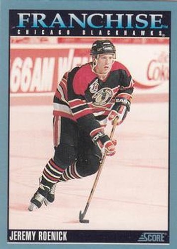 #422 Jeremy Roenick - Chicago Blackhawks - 1992-93 Score Canadian Hockey