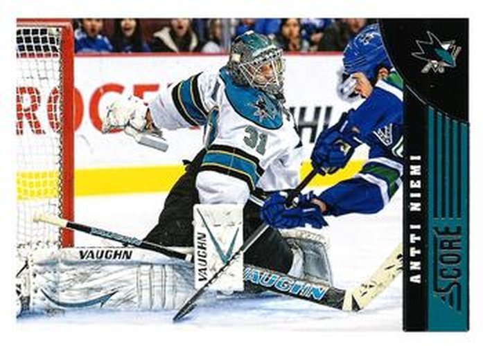#422 Antti Niemi - San Jose Sharks - 2013-14 Score Hockey