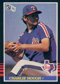 #422 Charlie Hough - Texas Rangers - 1985 Donruss Baseball