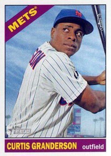 #422 Curtis Granderson - New York Mets - 2015 Topps Heritage Baseball