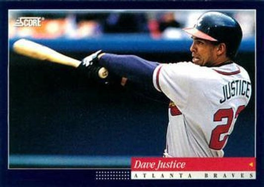 #422 David Justice - Atlanta Braves -1994 Score Baseball
