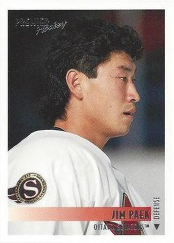 #422 Jim Paek - Ottawa Senators - 1994-95 Topps Premier Hockey