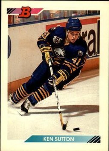 #422 Ken Sutton - Buffalo Sabres - 1992-93 Bowman Hockey