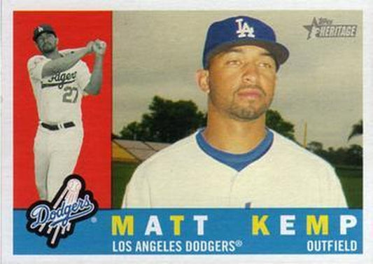#422 Matt Kemp - Los Angeles Dodgers - 2009 Topps Heritage Baseball