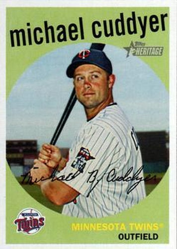 #422 Michael Cuddyer - Minnesota Twins - 2008 Topps Heritage Baseball
