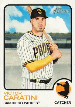 #422 Victor Caratini - San Diego Padres - 2022 Topps Heritage Baseball