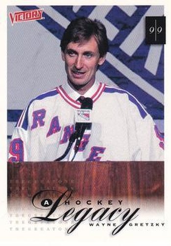 #422 Wayne Gretzky - New York Rangers - 1999-00 Upper Deck Victory Hockey