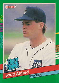 #422 Scott Aldred - Detroit Tigers - 1991 Donruss Baseball