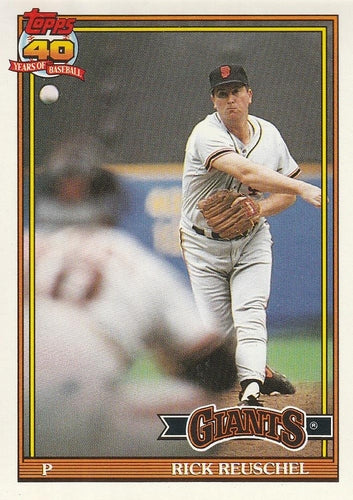 #422 Rick Reuschel - San Francisco Giants - 1991 O-Pee-Chee Baseball